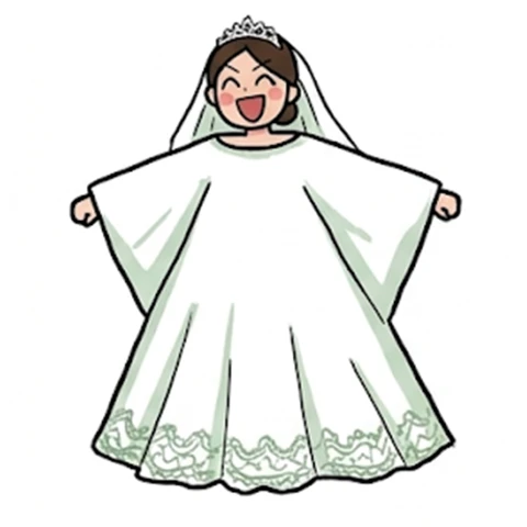 A라인 드레스 일러스트