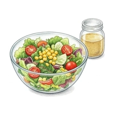 가벼운 샐러드파 일러스트